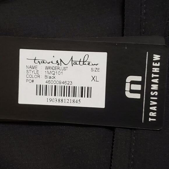 NWT Travis Mathew x Bacardi Wanderlust Full Zip Hooded Jacket Black Sz XL - Picture 7 of 16